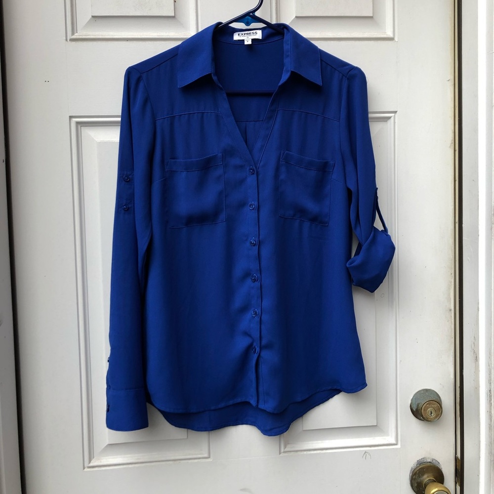 Express Blue Blouse
